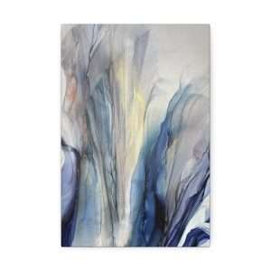 Wall Art: Blue Gold Bronze Fluid Abstract - Image 5