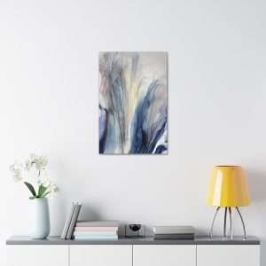 Wall Art: Blue Gold Bronze Fluid Abstract - Image 23