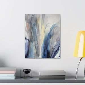 Wall Art: Blue Gold Bronze Fluid Abstract - Image 15
