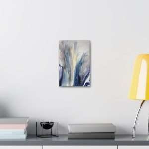 Wall Art: Blue Gold Bronze Fluid Abstract - Image 7