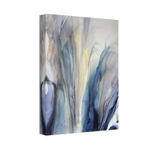 Wall Art: Blue Gold Bronze Fluid Abstract - Image 10
