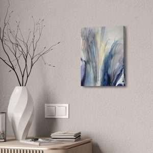 Wall Art: Blue Gold Bronze Fluid Abstract - Image 12
