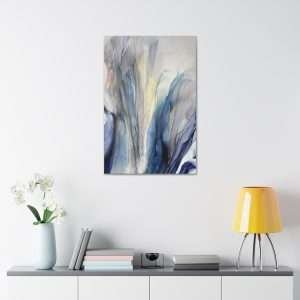 Wall Art: Blue Gold Bronze Fluid Abstract - Image 27