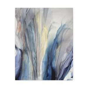 Wall Art: Blue Gold Bronze Fluid Abstract - Image 13