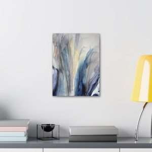 Wall Art: Blue Gold Bronze Fluid Abstract - Image 11
