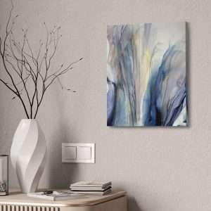 Wall Art: Blue Gold Bronze Fluid Abstract - Image 16