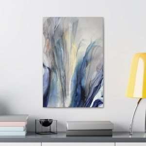 Wall Art: Blue Gold Bronze Fluid Abstract - Image 19