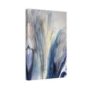 Wall Art: Blue Gold Bronze Fluid Abstract - Image 18
