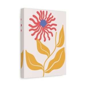 Botanical Doodle Art Flowers Canvas Wall Art – Part 4 of 24 in a Charming Collection - Image 6