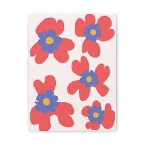 Botanical Doodle Art Flowers Canvas Wall Art – Part 12 of 24 in a Charming Collection - Image 5