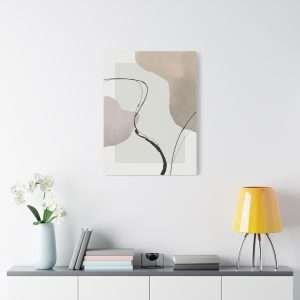 Minimalist Hand-Painted Canvas Wall Art – Part 1 of 2 in a Sophisticated Collection - Image 19