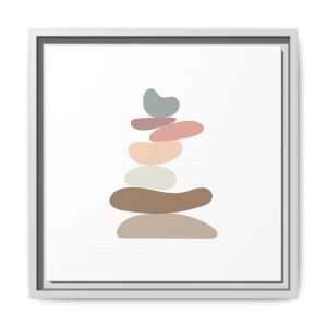 Zen Stones Yoga Canvas Wall Art – A Symbol of Balance & Harmony - Image 5