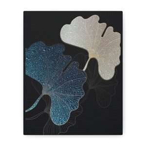 Luxury Golden Black Canvas Wall Art – Part 1 of 3 in an Elegant Collection - Image 1