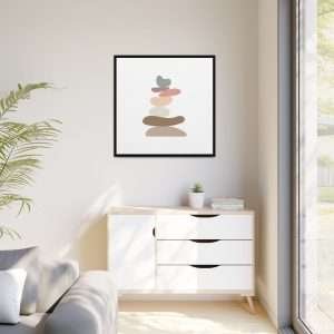 Zen Stones Yoga Canvas Wall Art – A Symbol of Balance & Harmony - Image 51