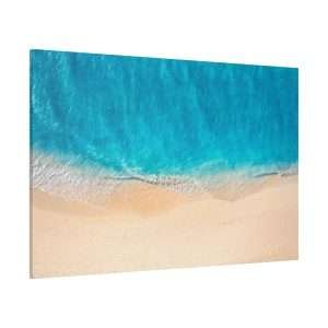 Summer Blue Sea Sandy Beach Canvas Wall Art – A Tranquil Coastal Escape - Image 14