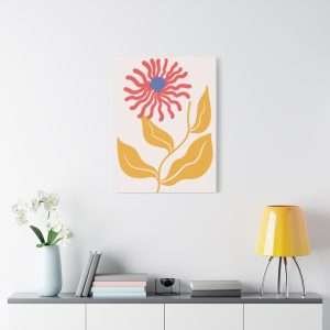 Botanical Doodle Art Flowers Canvas Wall Art – Part 4 of 24 in a Charming Collection - Image 19