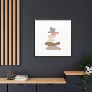 Zen Stones Yoga Canvas Wall Art – A Symbol of Balance & Harmony - Image 56