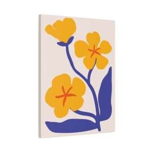 Botanical Doodle Art Flowers Canvas Wall Art – Part 22 of 24 in a Charming Collection - Image 14