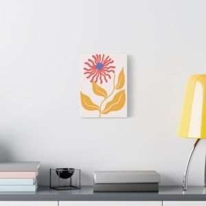 Botanical Doodle Art Flowers Canvas Wall Art – Part 4 of 24 in a Charming Collection - Image 7