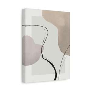 Minimalist Hand-Painted Canvas Wall Art – Part 1 of 2 in a Sophisticated Collection - Image 6