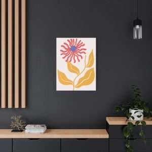 Botanical Doodle Art Flowers Canvas Wall Art – Part 4 of 24 in a Charming Collection - Image 20