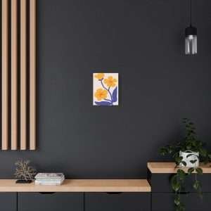 Botanical Doodle Art Flowers Canvas Wall Art – Part 22 of 24 in a Charming Collection - Image 12