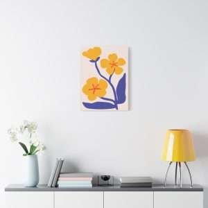 Botanical Doodle Art Flowers Canvas Wall Art – Part 22 of 24 in a Charming Collection - Image 3