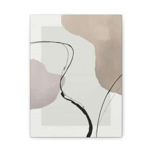 Minimalist Hand-Painted Canvas Wall Art – Part 1 of 2 in a Sophisticated Collection - Image 5