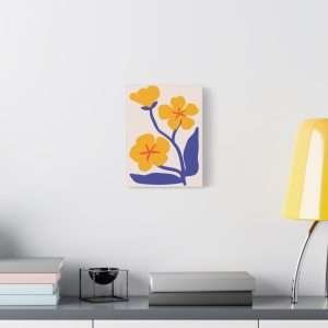 Botanical Doodle Art Flowers Canvas Wall Art – Part 22 of 24 in a Charming Collection - Image 7