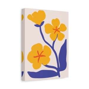 Botanical Doodle Art Flowers Canvas Wall Art – Part 22 of 24 in a Charming Collection - Image 6