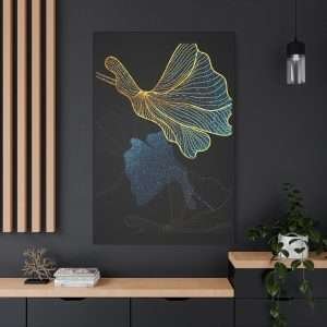 Luxury Golden Black Canvas Wall Art – Part 2 of 3 in an Elegant Collection - Image 24