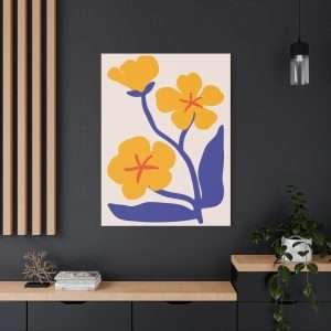 Botanical Doodle Art Flowers Canvas Wall Art – Part 22 of 24 in a Charming Collection - Image 20
