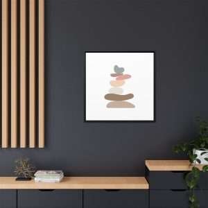 Zen Stones Yoga Canvas Wall Art – A Symbol of Balance & Harmony - Image 4