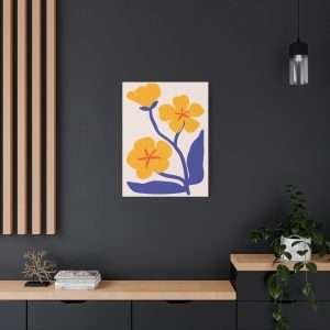 Botanical Doodle Art Flowers Canvas Wall Art – Part 22 of 24 in a Charming Collection - Image 16