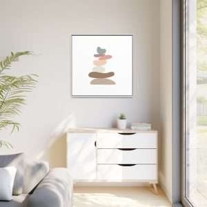 Zen Stones Yoga Canvas Wall Art – A Symbol of Balance & Harmony - Image 59