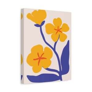 Botanical Doodle Art Flowers Canvas Wall Art – Part 22 of 24 in a Charming Collection - Image 10