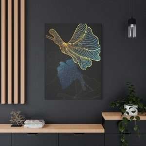 Luxury Golden Black Canvas Wall Art – Part 2 of 3 in an Elegant Collection - Image 4