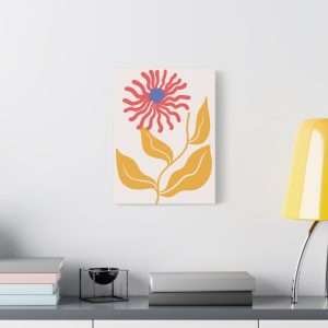 Botanical Doodle Art Flowers Canvas Wall Art – Part 4 of 24 in a Charming Collection - Image 11