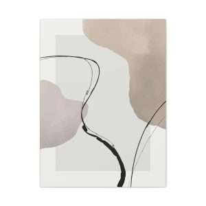 Minimalist Hand-Painted Canvas Wall Art – Part 1 of 2 in a Sophisticated Collection - Image 17