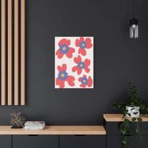 Botanical Doodle Art Flowers Canvas Wall Art – Part 12 of 24 in a Charming Collection - Image 20