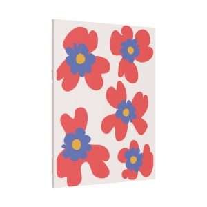 Botanical Doodle Art Flowers Canvas Wall Art – Part 12 of 24 in a Charming Collection - Image 2