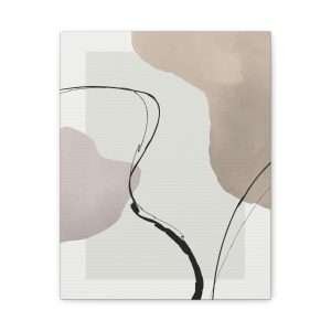 Minimalist Hand-Painted Canvas Wall Art – Part 1 of 2 in a Sophisticated Collection - Image 9