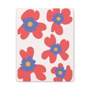 Botanical Doodle Art Flowers Canvas Wall Art – Part 12 of 24 in a Charming Collection - Image 9