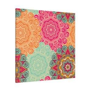 Vintage Islamic, Arabic, and Indian Motifs Canvas Wall Art – Timeless Cultural Elegance - Image 2