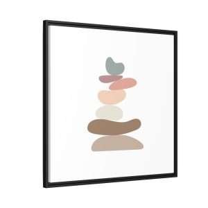 Zen Stones Yoga Canvas Wall Art – A Symbol of Balance & Harmony - Image 2