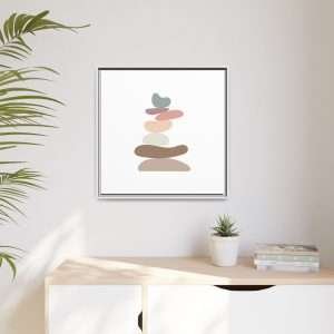 Zen Stones Yoga Canvas Wall Art – A Symbol of Balance & Harmony - Image 11