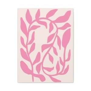 Botanical Doodle Art Flowers Canvas Wall Art – Part 23 of 24 in a Charming Collection - Image 1