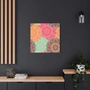 Vintage Islamic, Arabic, and Indian Motifs Canvas Wall Art – Timeless Cultural Elegance - Image 20