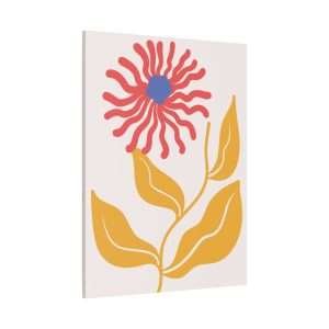 Botanical Doodle Art Flowers Canvas Wall Art – Part 4 of 24 in a Charming Collection - Image 2
