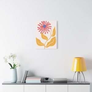 Botanical Doodle Art Flowers Canvas Wall Art – Part 4 of 24 in a Charming Collection - Image 15